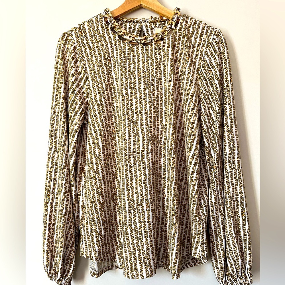 NWT Michael Kors Women’s Chain-Neck Top - Picture 2 of 13